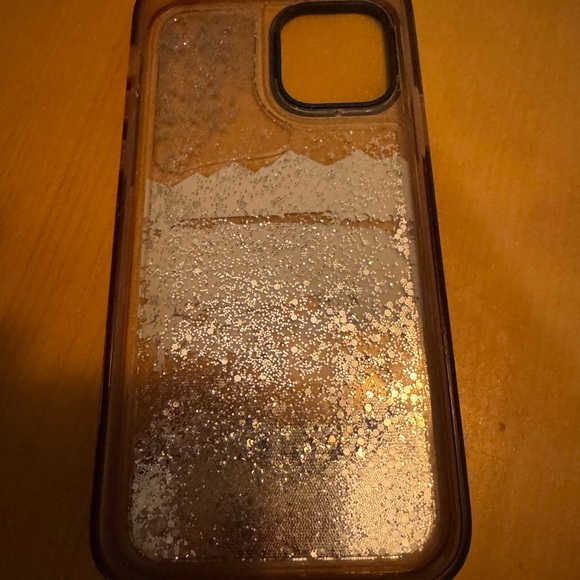 Casetify iPhone 12 Brown Nature Design Phone Case with Glitter Effect - Picture 2 of 3